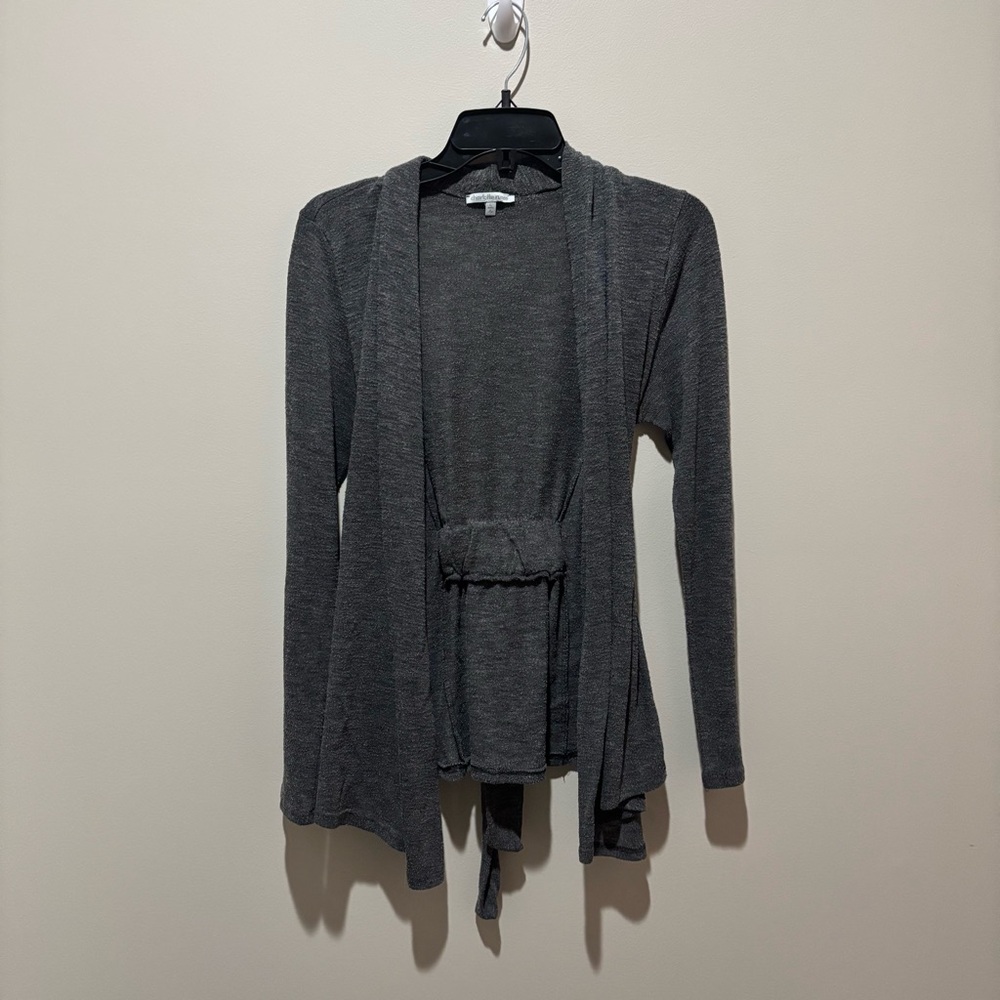 Charlotte Russe Heather Gray Knit Cardigan